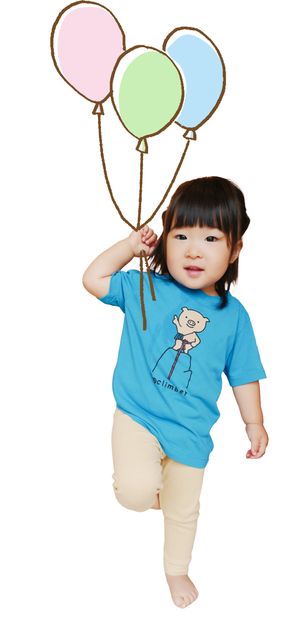 風船と子ども